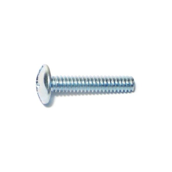 Midwest Fastener #10-24 x 1 in Combination Phillips/Slotted Truss Machine Screw, Zinc Plated Steel, 25 PK 63252 - main